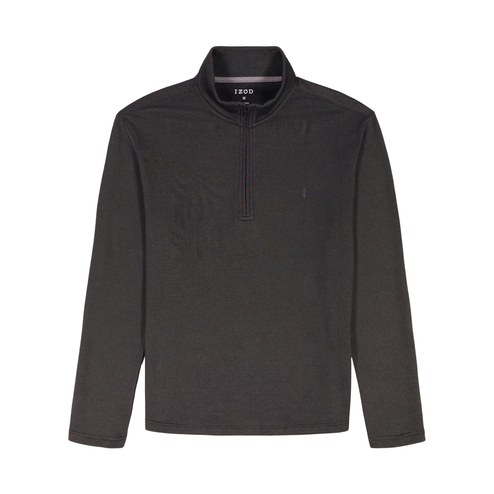 Big & Tall Performance Comfort Striped Quarter Zip - Smoke
