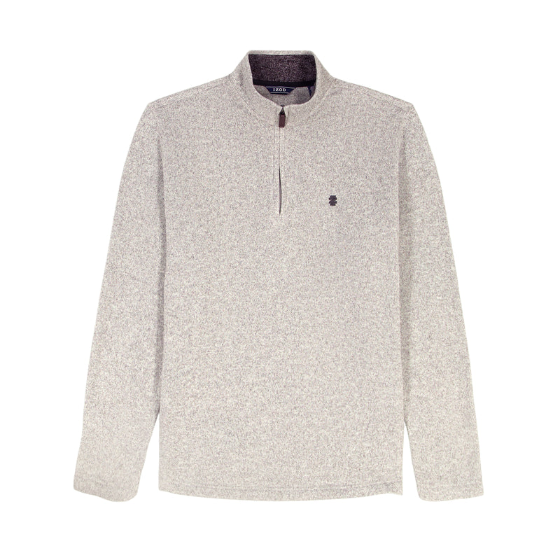 THERMASOFT SWEATER FLEECE 
QUARTER ZIP - LT GREY HTHR