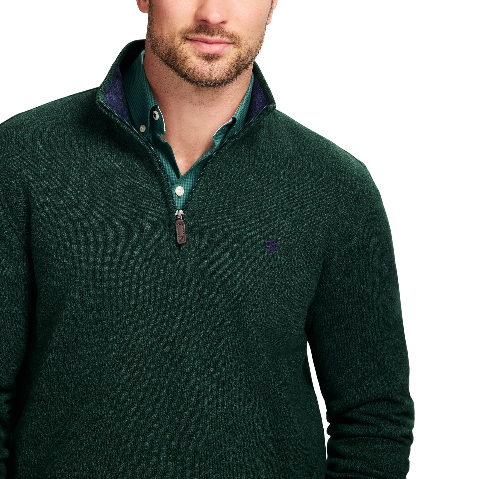 Thermasoft Sweater Fleece Quarter Zip - Rain Forest – IZOD