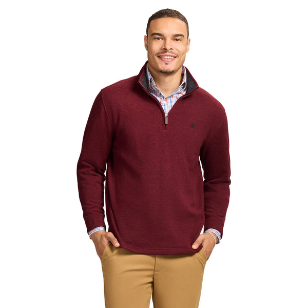 THERMASOFT SWEATER FLEECE 
QUARTER ZIP - VELVET MAROON