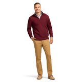 THERMASOFT SWEATER FLEECE 
QUARTER ZIP - VELVET MAROON
