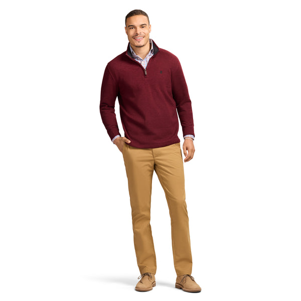 THERMASOFT SWEATER FLEECE 
QUARTER ZIP - VELVET MAROON