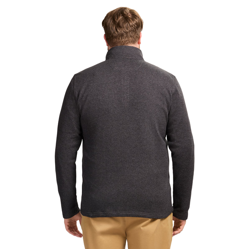 BIG & TALL THERMASOFT SWEATER FLEECE QUARTER ZIP - BLACK