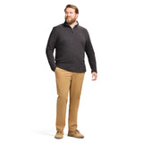 BIG & TALL THERMASOFT SWEATER FLEECE QUARTER ZIP - BLACK