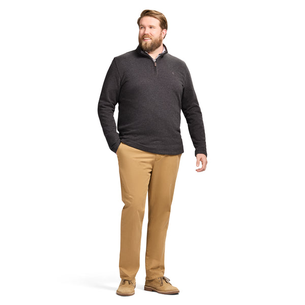 BIG & TALL THERMASOFT SWEATER FLEECE QUARTER ZIP - BLACK