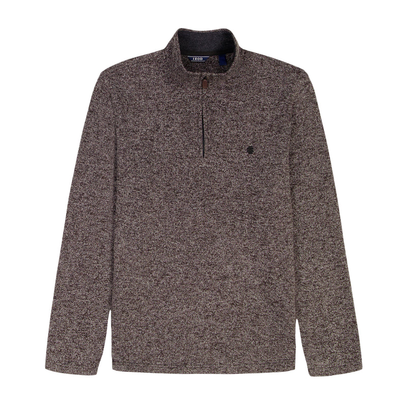 BIG & TALL THERMASOFT SWEATER FLEECE QUARTER ZIP - CARBON HTHR