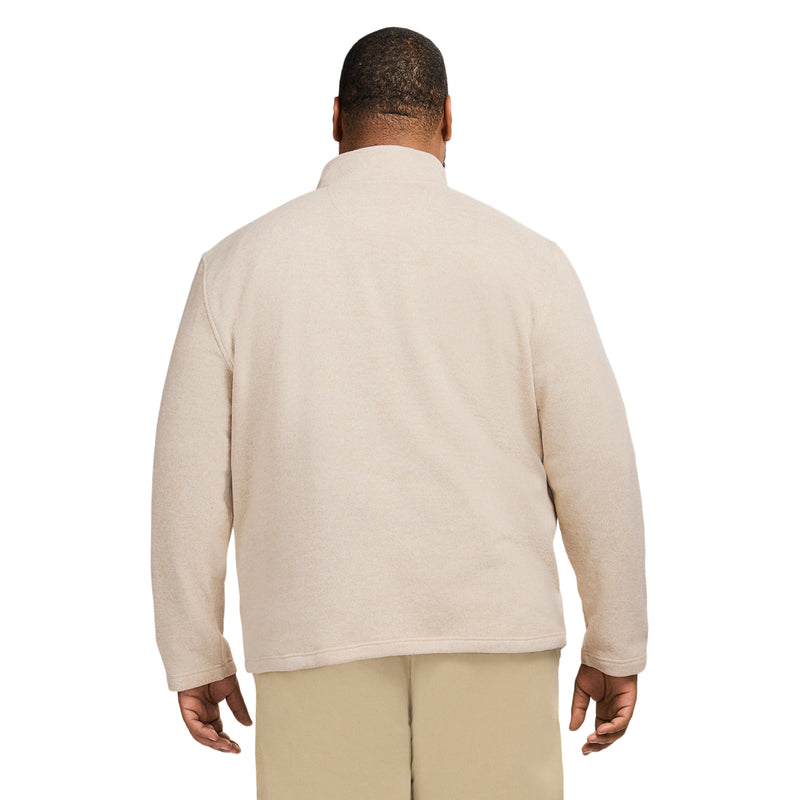 BIG & TALL THERMASOFT SWEATER FLEECE QUARTER ZIP - ROCK HTHR