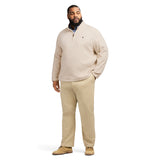 BIG & TALL THERMASOFT SWEATER FLEECE QUARTER ZIP - ROCK HTHR
