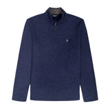 BIG & TALL THERMASOFT SWEATER FLEECE QUARTER ZIP - NAVY BLAZER