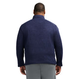 BIG & TALL THERMASOFT SWEATER FLEECE QUARTER ZIP - NAVY BLAZER