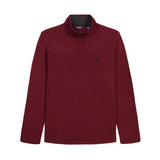 BIG & TALL THERMASOFT SWEATER FLEECE QUARTER ZIP - VELVET MAROON
