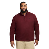 BIG & TALL THERMASOFT SWEATER FLEECE QUARTER ZIP - VELVET MAROON