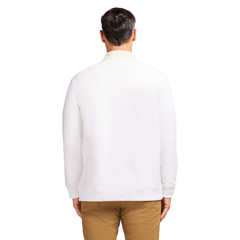 ADVANTAGE PERFORMANCE CREWNECK FLEECE - BRIGHT WHITE