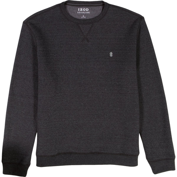 BIG & TALL ADVANTAGE PERFORMANCE CREWNECK FLEECE - BLACK