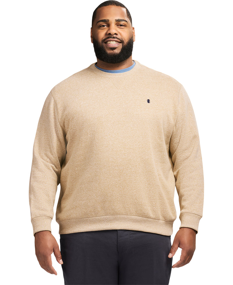 Big & Tall Advantage Performance Crewneck Fleece - Camel