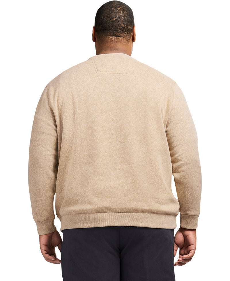 Big & Tall Advantage Performance Crewneck Fleece - Camel