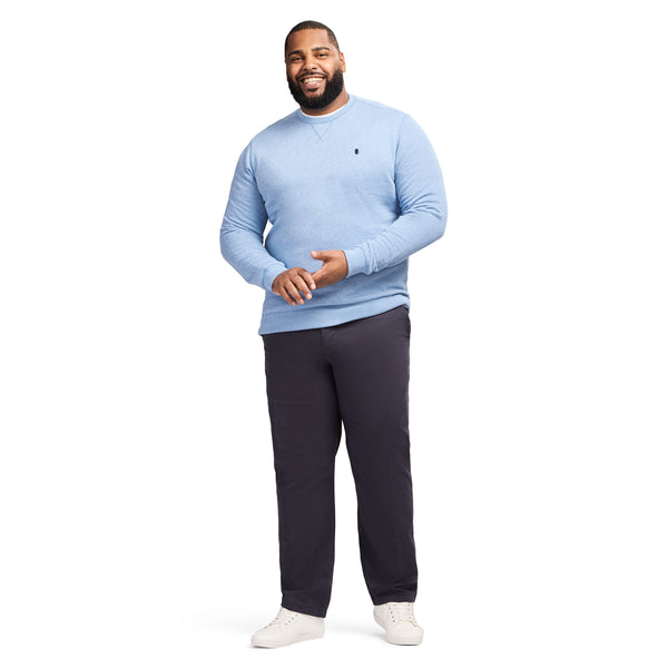 BIG & TALL ADVANTAGE PERFORMANCE CREWNECK FLEECE - DELLA ROBBIA BLUE