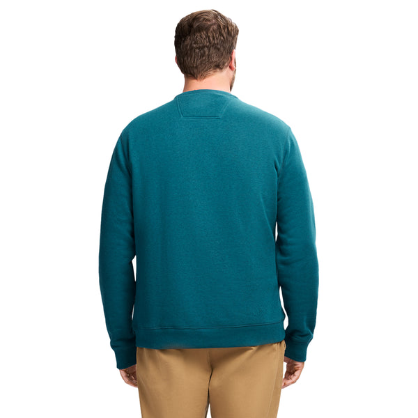 BIG & TALL ADVANTAGE PERFORMANCE CREWNECK FLEECE - BLUE CORAL