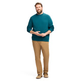 BIG & TALL ADVANTAGE PERFORMANCE CREWNECK FLEECE - BLUE CORAL