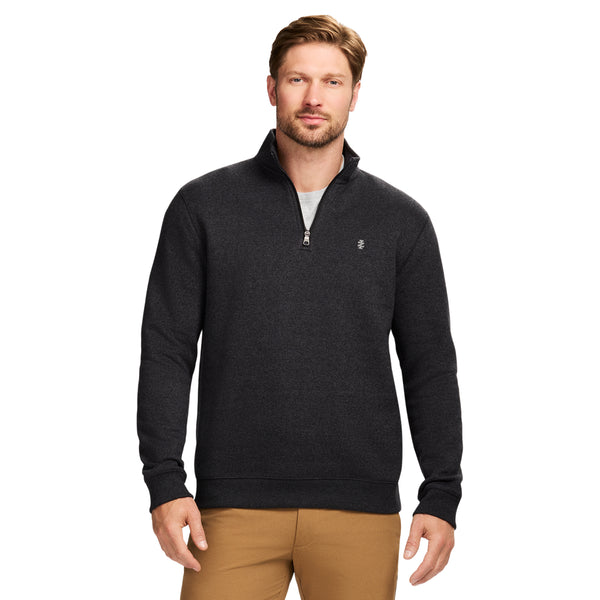 ADVANTAGE PERFORMANCE QUARTER ZIP FLEECE - BLACK