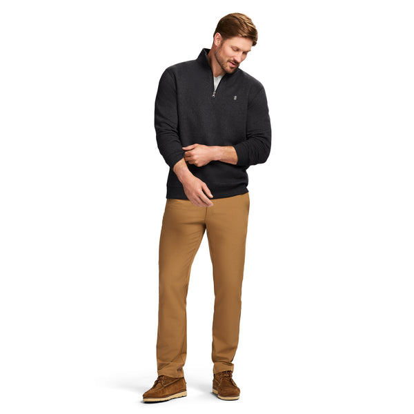 ADVANTAGE PERFORMANCE QUARTER ZIP FLEECE - BLACK