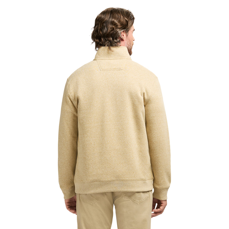 ADVANTAGE PERFORMANCE QUARTER ZIP FLEECE - CAMEL HTHR