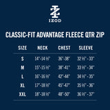 ADVANTAGE PERFORMANCE QUARTER ZIP FLEECE - CAMEL HTHR