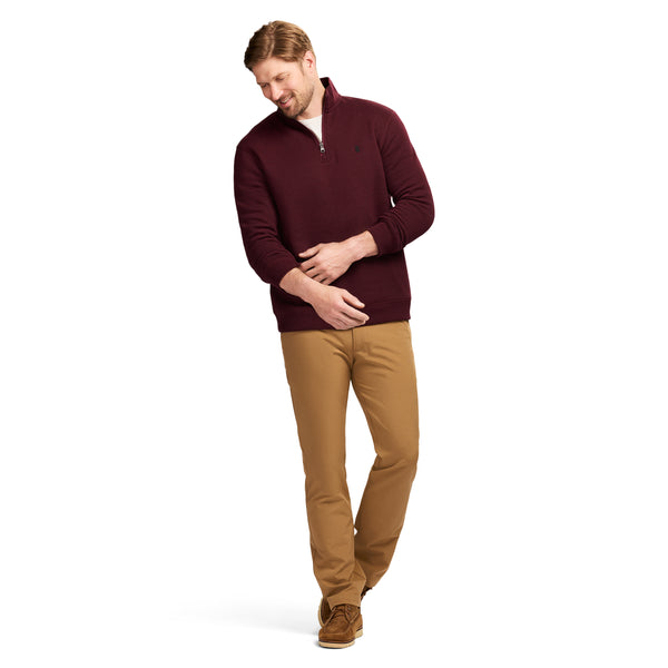 ADVANTAGE PERFORMANCE QUARTER ZIP FLEECE - VELVET MAROON