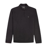 BIG & TALL ADVANTAGE PERFORMANCE QUARTER ZIP FLEECE - BLACK