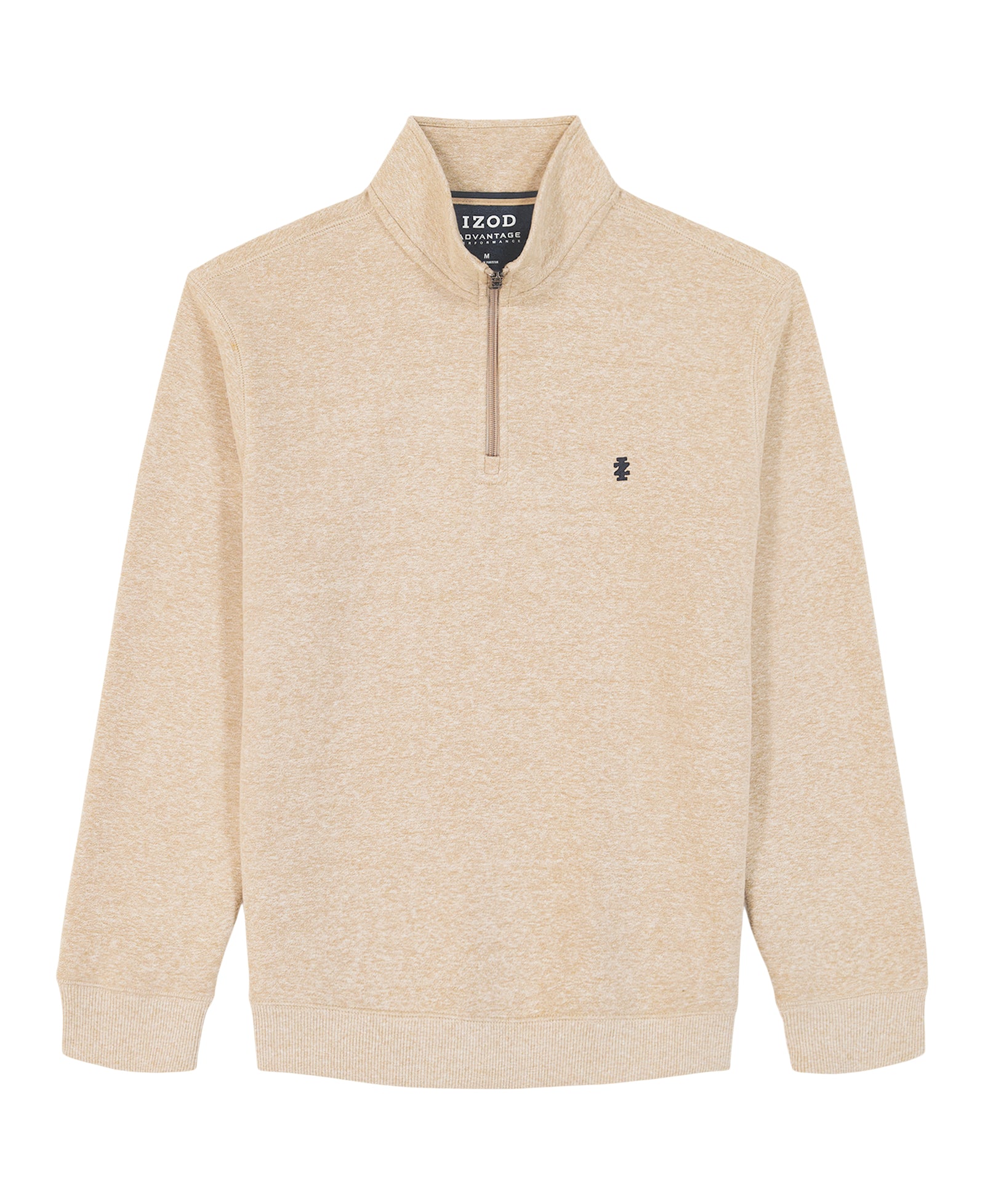 Big & Tall Advantage Performance Quarter Zip Fleece - Camel Hthr