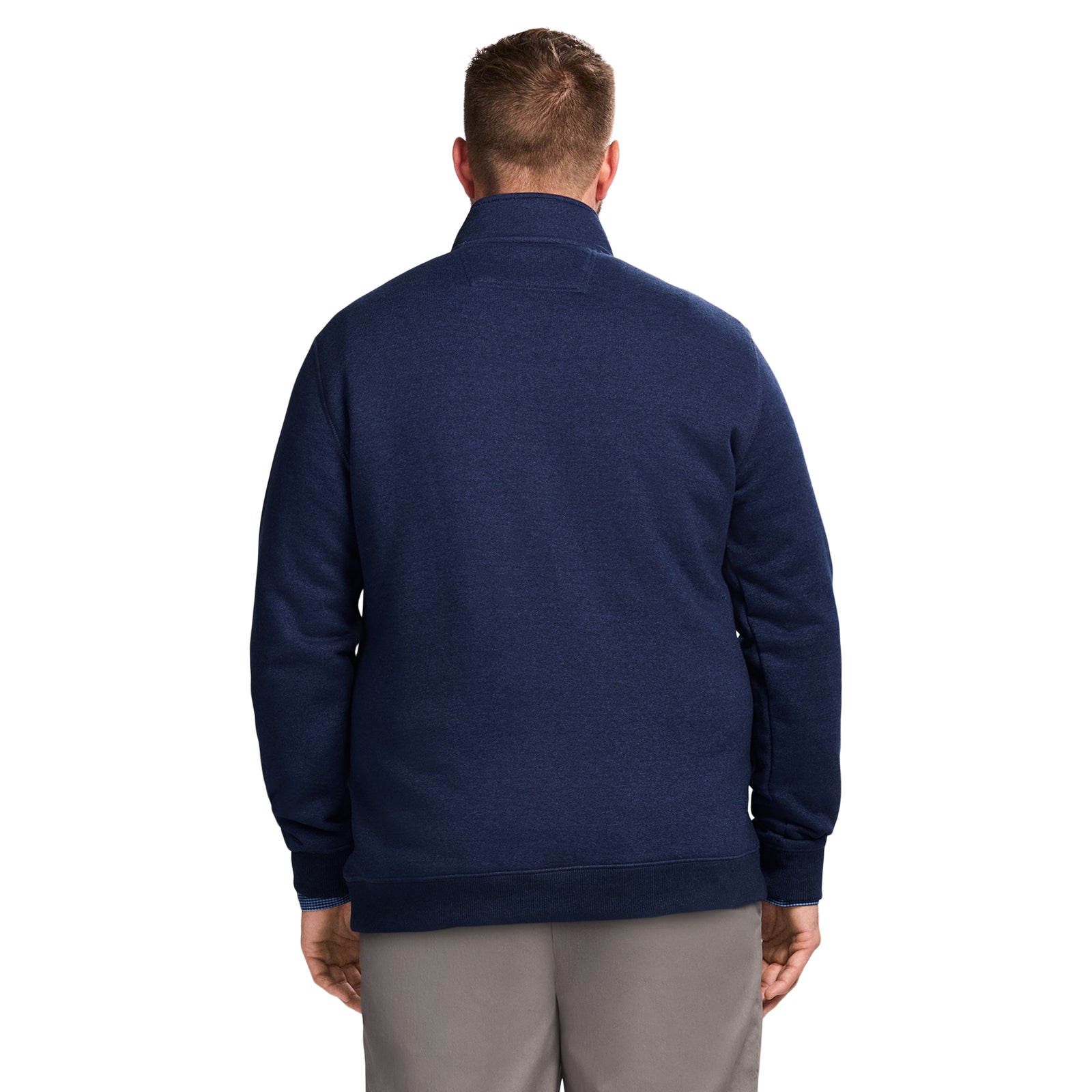 Big & Tall Advantage Performance Quarter Zip Fleece - Navy Blazer