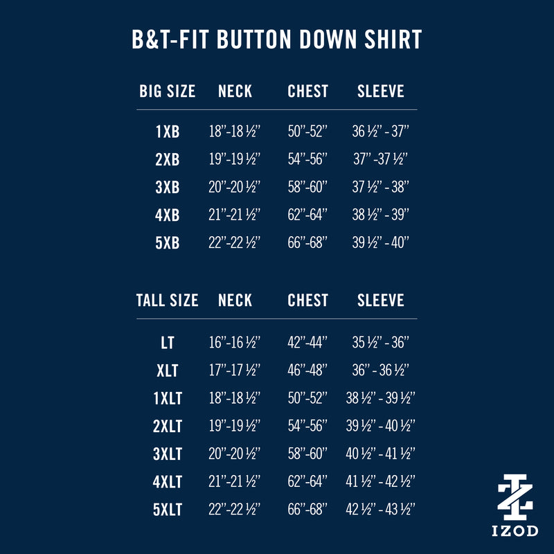 dress shirt size chart large Mens Long Sleeve Shirts size chart