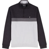 ADVANTAGE PERFORMANCE COLORBLOCK QUARTER ZIP FLEECE - BLACK