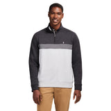 ADVANTAGE PERFORMANCE COLORBLOCK QUARTER ZIP FLEECE - BLACK