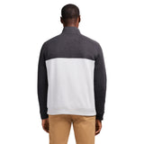 ADVANTAGE PERFORMANCE COLORBLOCK QUARTER ZIP FLEECE - BLACK