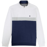 ADVANTAGE PERFORMANCE COLORBLOCK QUARTER ZIP FLEECE - BRIGHT WHITE