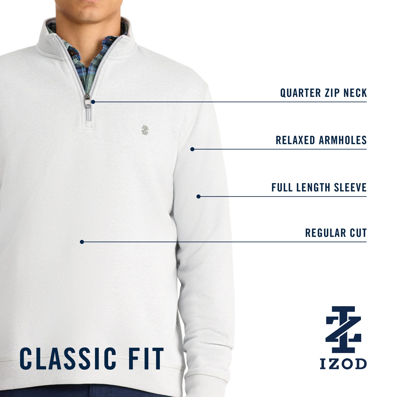Advantage Performance Colorblock Quarter Zip Fleece - Rain Forest