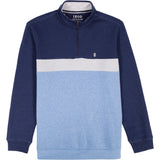 ADVANTAGE PERFORMANCE COLORBLOCK QUARTER ZIP FLEECE - NAVY BLAZER