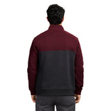 ADVANTAGE PERFORMANCE COLORBLOCK QUARTER ZIP FLEECE - VELVET MAROON