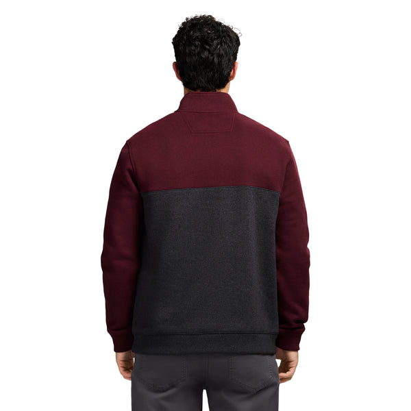 Advantage Performance Colorblock Quarter Zip Fleece - Velvet