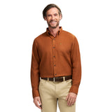 STRATTON FLANNEL LONG SLEEVE 
BUTTON DOWN SHIRT - BOMBAY BROWN