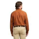 STRATTON FLANNEL LONG SLEEVE 
BUTTON DOWN SHIRT - BOMBAY BROWN