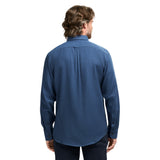 STRATTON FLANNEL LONG SLEEVE 
BUTTON DOWN SHIRT - TRUE NAVY