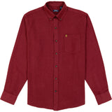 STRATTON FLANNEL LONG SLEEVE 
BUTTON DOWN SHIRT - SUNDRIED TOMATO
