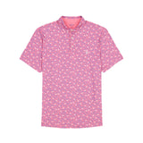GOLF SWINGFLEX ELITE PRINTED POLO - RAPTURE ROSE