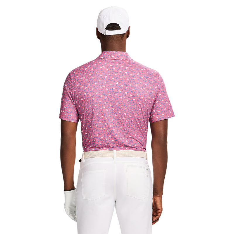 GOLF SWINGFLEX ELITE PRINTED POLO - RAPTURE ROSE
