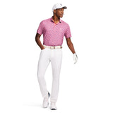 GOLF SWINGFLEX ELITE PRINTED POLO - RAPTURE ROSE