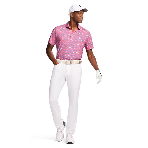 GOLF SWINGFLEX ELITE PRINTED POLO - RAPTURE ROSE