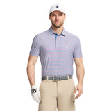 GOLF SWINGFLEX ELITE PRINTED POLO - MOONLIGHT BLUE