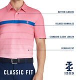 GOLF SWINGFLEX ELITE PRINTED POLO - BERYL GREEN